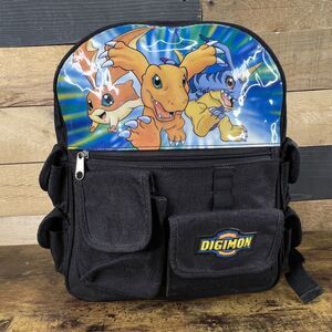 DIGIMON Mini Backpack 10"  X 12" Vintage 2000 Saban
